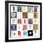 Collage Of Images With Letter R-gemenacom-Framed Art Print