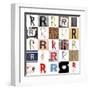 Collage Of Images With Letter R-gemenacom-Framed Art Print