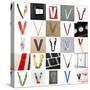 Collage Of Images With Letter V-gemenacom-Stretched Canvas