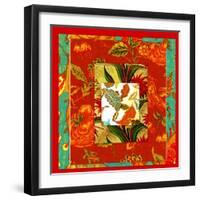 COLLAGE OF PATTERNS-Linda Arthurs-Framed Giclee Print