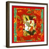 COLLAGE OF PATTERNS-Linda Arthurs-Framed Giclee Print