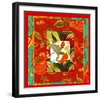 COLLAGE OF PATTERNS-Linda Arthurs-Framed Giclee Print