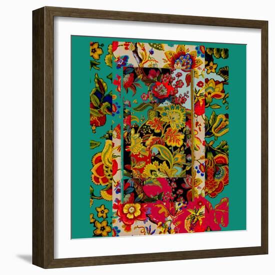 Collage of patterns-Linda Arthurs-Framed Giclee Print