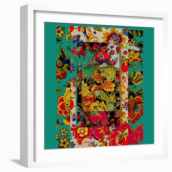 Collage of patterns-Linda Arthurs-Framed Giclee Print