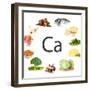 Collage Of Products Containing Calcium-Yastremska-Framed Premium Giclee Print