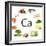 Collage Of Products Containing Calcium-Yastremska-Framed Premium Giclee Print