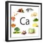 Collage Of Products Containing Calcium-Yastremska-Framed Premium Giclee Print