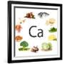 Collage Of Products Containing Calcium-Yastremska-Framed Premium Giclee Print