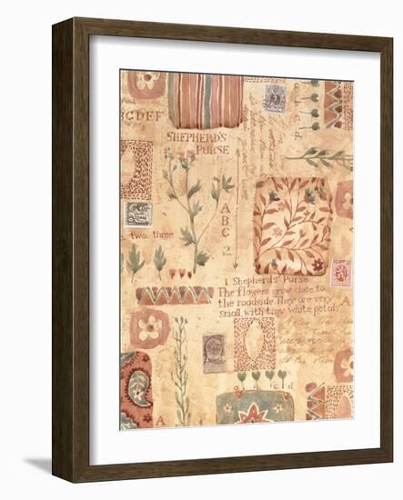 Collage of the Flower Shepards Purse-Hope Street Designs-Framed Giclee Print