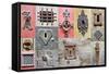 Collage Of The Fragments Old Doors-plotnikov-Framed Stretched Canvas