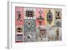 Collage Of The Fragments Old Doors-plotnikov-Framed Art Print