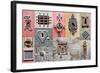 Collage Of The Fragments Old Doors-plotnikov-Framed Art Print