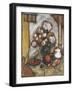 Collage on Art Paper with Gold Leaf II-Jennifer Goldberger-Framed Art Print