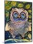 Collage Owl-Oxana Zaika-Mounted Giclee Print