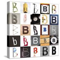 Collage With 25 Images With Letter B-gemenacom-Stretched Canvas