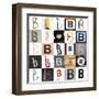 Collage With 25 Images With Letter B-gemenacom-Framed Art Print