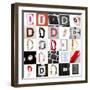 Collage With 25 Images With Letter D-gemenacom-Framed Art Print