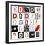 Collage With 25 Images With Letter D-gemenacom-Framed Art Print