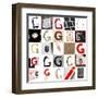 Collage With 25 Images With Letter G-gemenacom-Framed Art Print