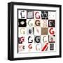 Collage With 25 Images With Letter G-gemenacom-Framed Art Print