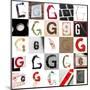 Collage With 25 Images With Letter G-gemenacom-Mounted Art Print