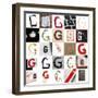 Collage With 25 Images With Letter G-gemenacom-Framed Art Print