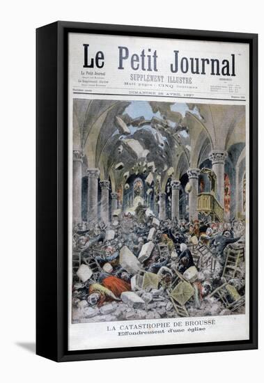 Collapse of a Church, Brousse, France, 1897-Henri Meyer-Framed Stretched Canvas