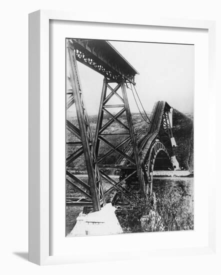 Collapsed Bridge, Poland 1914-Robert Hunt-Framed Photographic Print
