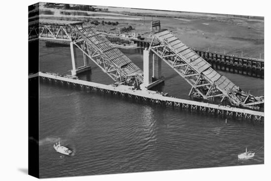 Collapsed Spans of the Second Narrows Bridge-null-Stretched Canvas