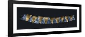 Collar with Gold Triangular Elements and Lapis Lazuli, Artefact from Royal Tomb in Ur, Iraq-null-Framed Giclee Print