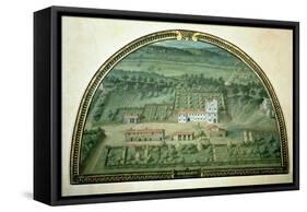 Colle Salvetti, from a Series of Lunettes Depicting Views of the Medici Villas, 1599-Giusto Utens-Framed Stretched Canvas