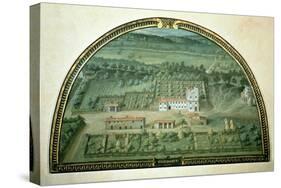 Colle Salvetti, from a Series of Lunettes Depicting Views of the Medici Villas, 1599-Giusto Utens-Stretched Canvas