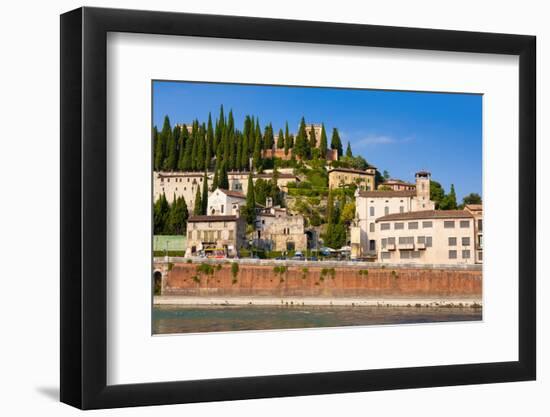 Colle San Pietro, River Adige, Verona, UNESCO World Heritage Site, Veneto, Italy, Europe-Nico-Framed Photographic Print