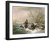 Collecting Firewood on a Winter's Day-Ludwig Mecklenburg-Framed Giclee Print