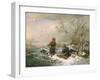 Collecting Firewood on a Winter's Day-Ludwig Mecklenburg-Framed Giclee Print