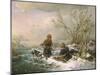 Collecting Firewood on a Winter's Day-Ludwig Mecklenburg-Mounted Giclee Print