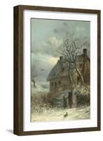 Collecting Firewood-Thomas Smythe-Framed Giclee Print