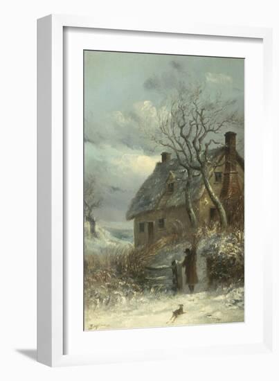 Collecting Firewood-Thomas Smythe-Framed Giclee Print