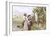 Collecting Flowers-Myles Birket Foster-Framed Giclee Print