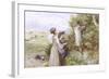 Collecting Flowers-Myles Birket Foster-Framed Giclee Print