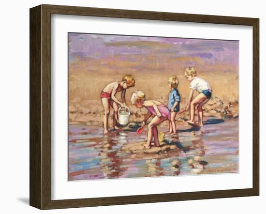 Collecting Shells-Paul Gribble-Framed Giclee Print