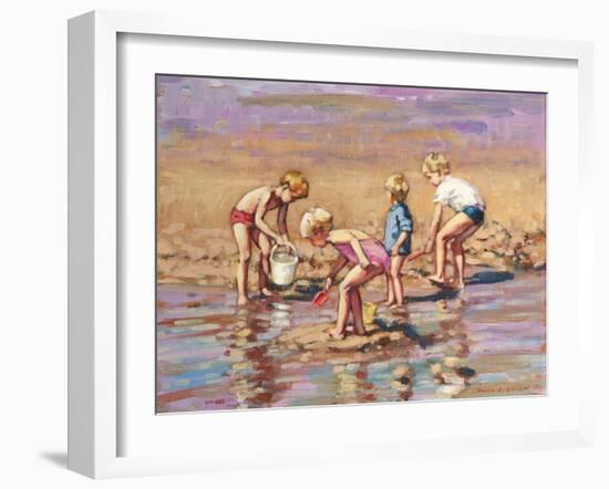 Collecting Shells-Paul Gribble-Framed Giclee Print