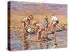 Collecting Shells-Paul Gribble-Stretched Canvas