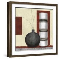 Collection Ochre - Pair-Linda Wood-Framed Giclee Print