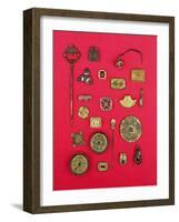 Collection of Anglo-Saxon and Celtic Jewellery Ranging from the 1st to the 7th Century Ad-null-Framed Giclee Print