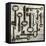 Collection of Antique Keys in a Square-Tom Quartermaine-Framed Stretched Canvas