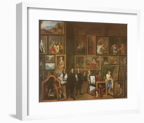 Collection of Archduc Leopold-William in Brussels-David Teniers the Younger-Framed Art Print