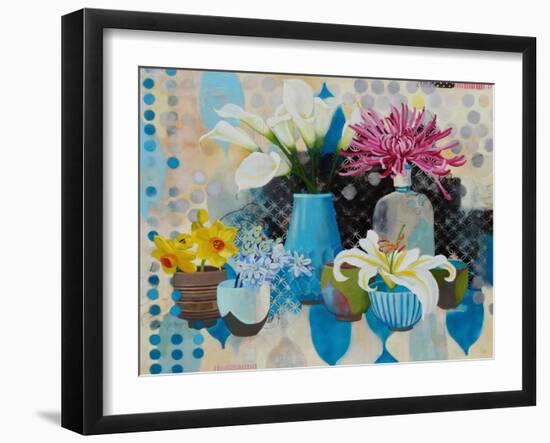 Collection of Blue-Jennifer Rasmusson-Framed Art Print