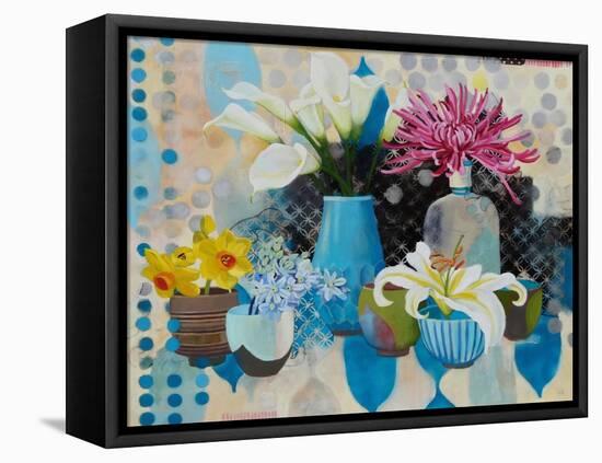Collection of Blue-Jennifer Rasmusson-Framed Stretched Canvas