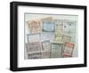 Collection of Bond Certificates, Early 20th Century (Colour Litho)-French-Framed Premium Giclee Print